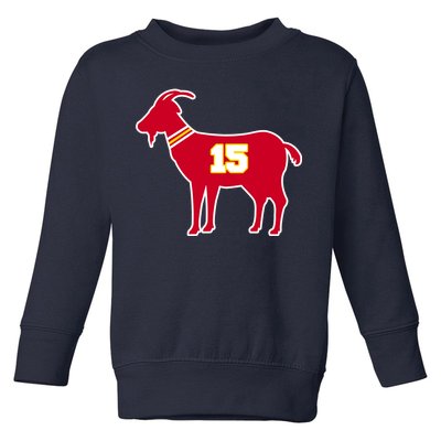 Mahomes Goat G.O.A.T Football Fan Toddler Sweatshirt