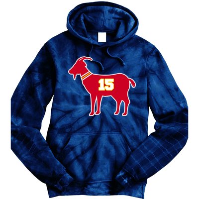 Mahomes Goat G.O.A.T Football Fan Tie Dye Hoodie