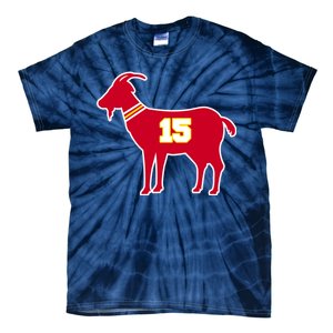 Mahomes Goat G.O.A.T Football Fan Tie-Dye T-Shirt