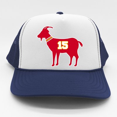 Mahomes Goat G.O.A.T Football Fan Trucker Hat