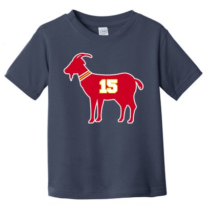 Mahomes Goat G.O.A.T Football Fan Toddler T-Shirt