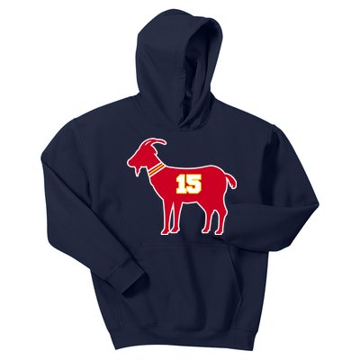 Mahomes Goat G.O.A.T Football Fan Kids Hoodie