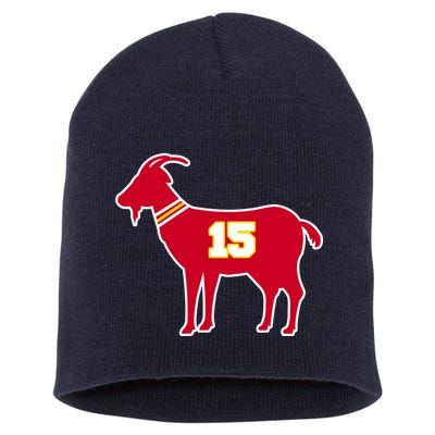 Mahomes Goat G.O.A.T Football Fan Short Acrylic Beanie