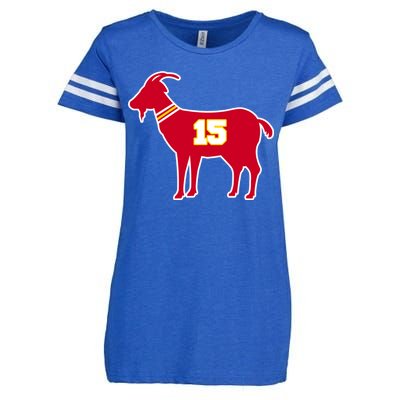 Mahomes Goat G.O.A.T Football Fan Enza Ladies Jersey Football T-Shirt