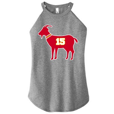 Mahomes Goat G.O.A.T Football Fan Women’s Perfect Tri Rocker Tank