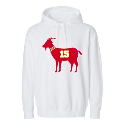 Mahomes Goat G.O.A.T Football Fan Garment-Dyed Fleece Hoodie