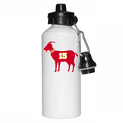 Mahomes Goat G.O.A.T Football Fan Aluminum Water Bottle