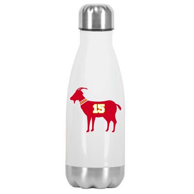 Mahomes Goat G.O.A.T Football Fan Stainless Steel Insulated Water Bottle