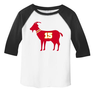 Mahomes Goat G.O.A.T Football Fan Toddler Fine Jersey T-Shirt