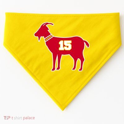 Mahomes Goat G.O.A.T Football Fan USA-Made Doggie Bandana
