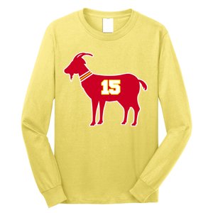 Mahomes Goat G.O.A.T Football Fan Long Sleeve Shirt