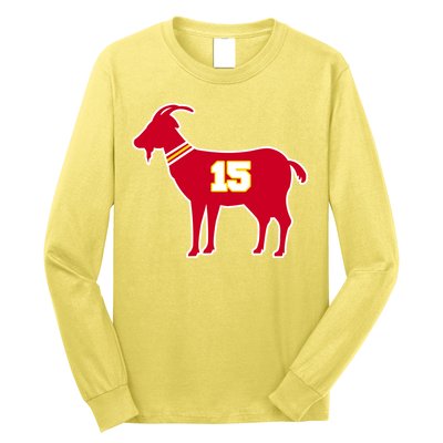 Mahomes Goat G.O.A.T Football Fan Long Sleeve Shirt