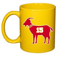 Mahomes Goat G.O.A.T Football Fan 11oz C Handle Ceramic Mug