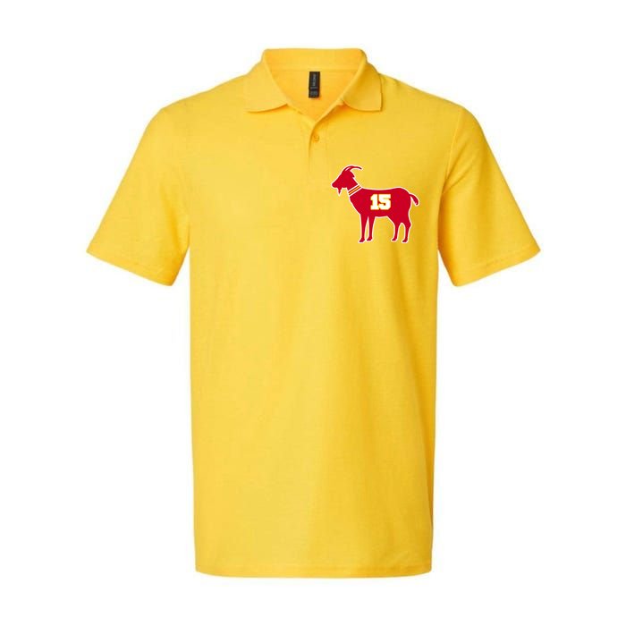 Mahomes Goat G.O.A.T Football Fan Softstyle Adult Sport Polo