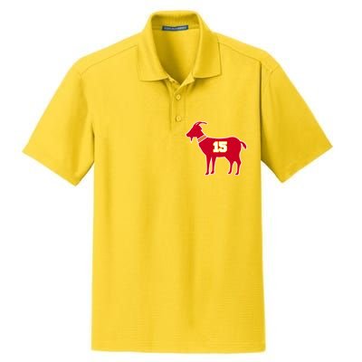 Mahomes Goat G.O.A.T Football Fan Dry Zone Grid Polo