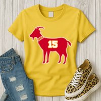 Mahomes Goat G.O.A.T Football Fan Womens T-Shirt
