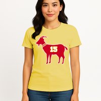 Mahomes Goat G.O.A.T Football Fan Womens T-Shirt