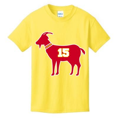 Mahomes Goat G.O.A.T Football Fan Kids T-Shirt