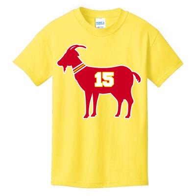 Mahomes Goat G.O.A.T Football Fan Kids T-Shirt