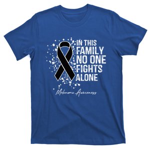 Melanoma Awareness In This Family No One Fights Alone Cute Gift T-Shirt