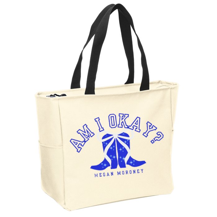 Moroney Am I Okay Zip Tote Bag