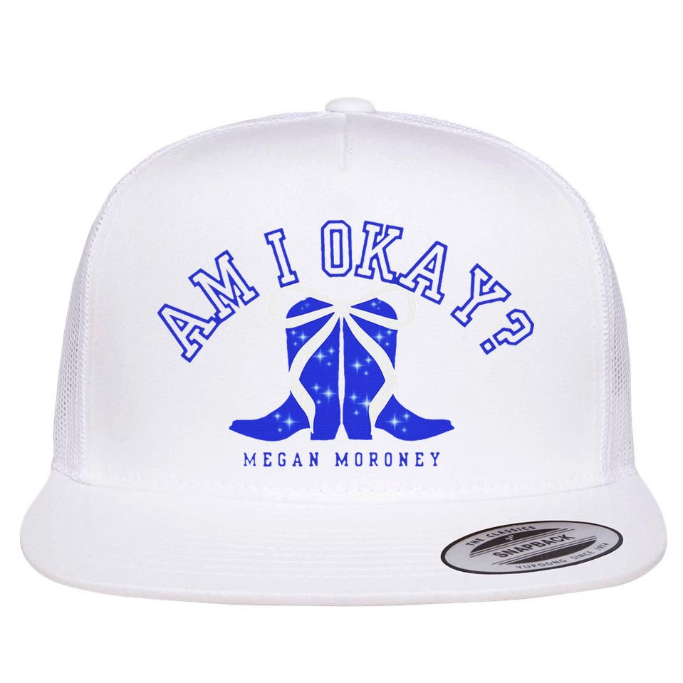 Moroney Am I Okay Flat Bill Trucker Hat
