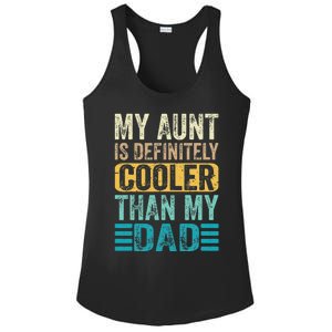 My Aunt Is Definitely Cooler Than My Dad Cool Auntie Funny Ladies PosiCharge Competitor Racerback Tank