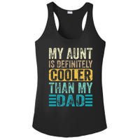 My Aunt Is Definitely Cooler Than My Dad Cool Auntie Funny Ladies PosiCharge Competitor Racerback Tank