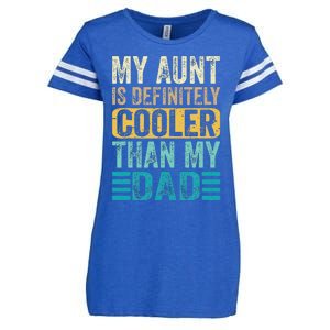 My Aunt Is Definitely Cooler Than My Dad Cool Auntie Funny Enza Ladies Jersey Football T-Shirt