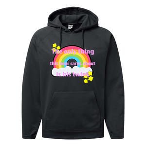 My Aunt Is Definitely Cooler Than My Dad Cool Auntie Funny Performance Fleece Hoodie