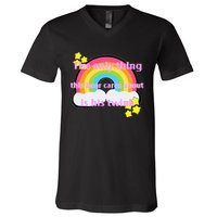 My Aunt Is Definitely Cooler Than My Dad Cool Auntie Funny V-Neck T-Shirt