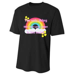 My Aunt Is Definitely Cooler Than My Dad Cool Auntie Funny Performance Sprint T-Shirt