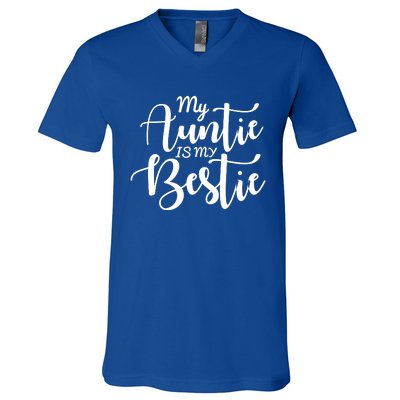 My Auntie Is My Bestie Baby V-Neck T-Shirt