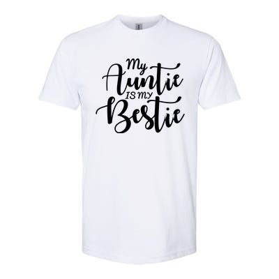 My Auntie Is My Bestie Baby Softstyle CVC T-Shirt