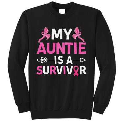 My Auntie Is A Survivor October Breast Cancer Awareness Day Sweatshirt