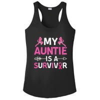 My Auntie Is A Survivor October Breast Cancer Awareness Day Ladies PosiCharge Competitor Racerback Tank