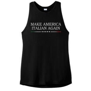 Make America Italian Again Ladies PosiCharge Tri-Blend Wicking Tank