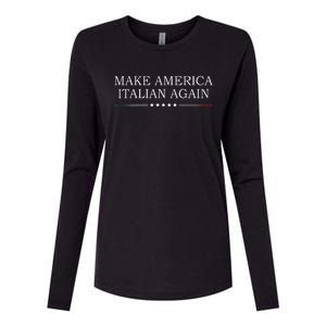 Make America Italian Again Womens Cotton Relaxed Long Sleeve T-Shirt