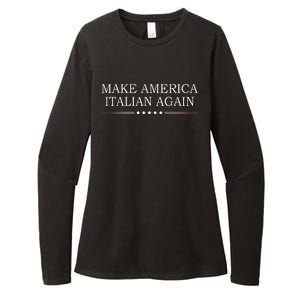 Make America Italian Again Womens CVC Long Sleeve Shirt