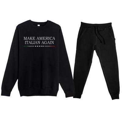 Make America Italian Again Premium Crewneck Sweatsuit Set