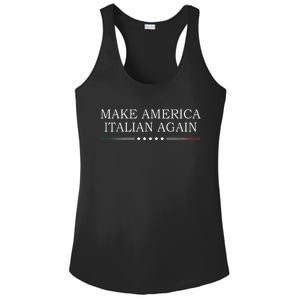 Make America Italian Again Ladies PosiCharge Competitor Racerback Tank