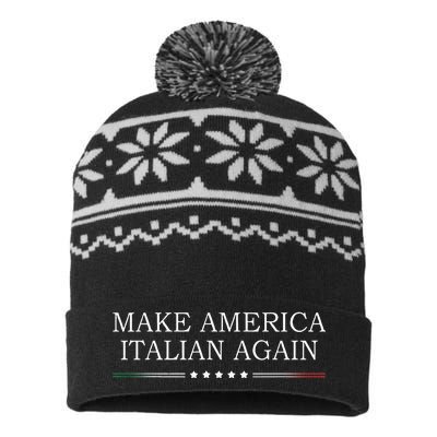 Make America Italian Again USA-Made Snowflake Beanie