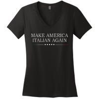 Make America Italian Again Women's V-Neck T-Shirt