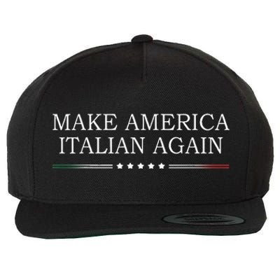 Make America Italian Again Wool Snapback Cap