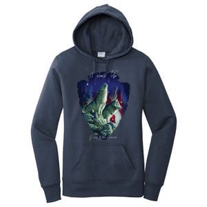 Mohawk American Indian Tribe Wolf Pride Howling Tribute Gift Women's Pullover Hoodie