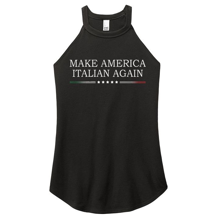Make America Italian Again Women's Perfect Tri Rocker Tank