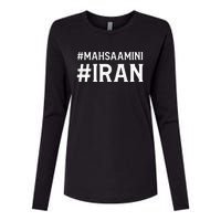 Mahsa Amini Iran Justice Womens Cotton Relaxed Long Sleeve T-Shirt