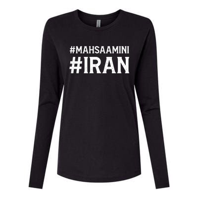 Mahsa Amini Iran Justice Womens Cotton Relaxed Long Sleeve T-Shirt