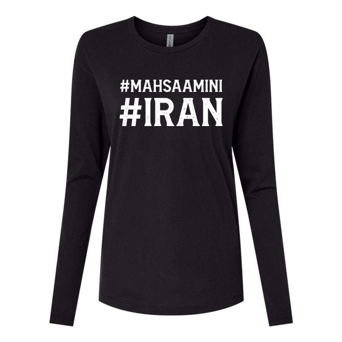 Mahsa Amini Iran Justice Womens Cotton Relaxed Long Sleeve T-Shirt