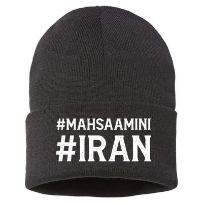 Mahsa Amini Iran Justice Sustainable Knit Beanie